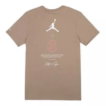 Футболка clot x jordan ct s/s sports tee men khaki Air Jordan, хаки