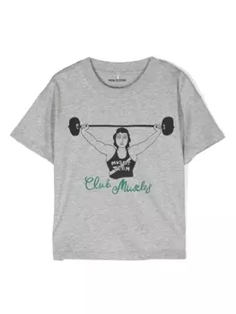 Футболка Club Muscles из органического хлопка Mini Rodini, серый