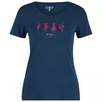 Футболка Cmp Woman T-Shirt, цвет Blue/Fuxia