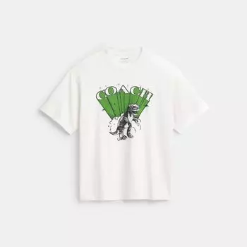 Футболка Coach Dinosaur T Shirt, цвет Vintage Ivory