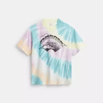 Футболка COACH Tie Dye Crewneck, цвет Tie Dye