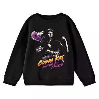 Футболка Cobra Kai со змеей и логотипом для мальчиков 8–20 лет с рисунком и длинными рукавами Licensed Character