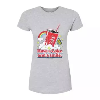 Футболка Coca-Cola для юниоров с изображением кока-колы Licensed Character, серый