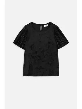 Футболка Coccodrillo Kurzrmelige Bluse, черный