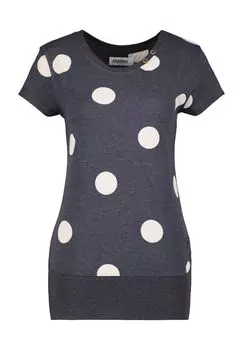 Футболка CocoAK B, манжеты в рубчик, женская ALIFE AND KICKIN, цвет Marine Melange