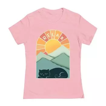 Футболка Coffeeman Cat And Mountains для юниоров COLAB89 by Threadless