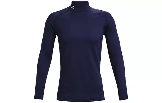 Футболка ColdGear мужская темно-синяя Under Armour, темно-синий