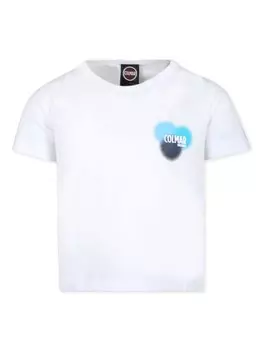 Футболка Colmar Kids из хлопка с принтом логотипа, белый