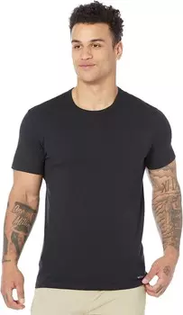 Футболка Columbia 100% Pure Cotton Crew Neck Tee Classic Fit Solid 3-Pack, черный