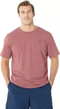 Футболка Columbia Big & Tall Thistletown HillsShort Sleeve, цвет Red Jasper Heather