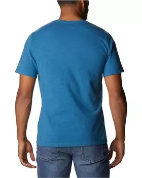 Футболка Columbia Break it Down Short Sleeve Tee, цвет Mineral Blue/Plant It Graphic