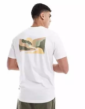 Футболка Columbia Explorers Canyon Back с коротким рукавом белого цвета