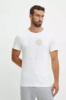 Футболка Columbia из хлопка, белый