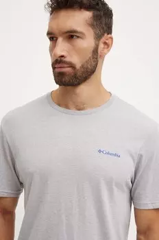 Футболка Columbia из хлопка, серый