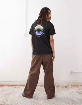 Футболка Columbia Kettle River с графическим принтом на спине черного цвета