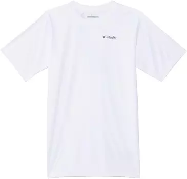 Футболка Columbia Kids Terminal Tackle PFG Tarpon Print Short Sleeve, цвет White/PFG Tarpon Print Palmeria