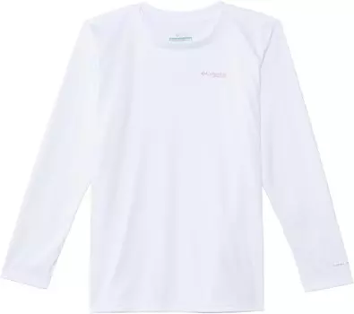 Футболка Columbia Kids Tidal Tee PFG Palm Rise, цвет White/PFG Palm Rise