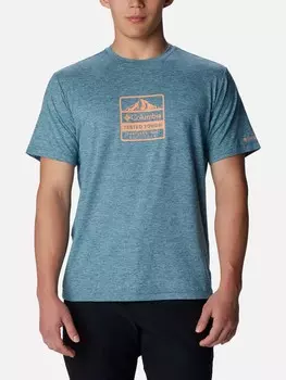 Футболка Columbia Kwick Hike Graphic SS, синий