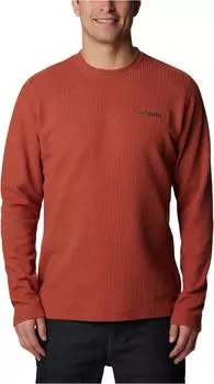 Футболка Columbia Pine PeakII Waffle Long Sleeve Crew, цвет Warp Red Heather