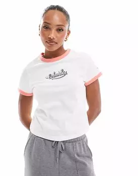 Футболка Columbia Rolling Bend с графическим принтом белого цвета