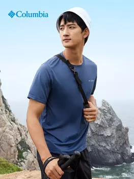 Футболка Columbia с круглым вырезом, синий