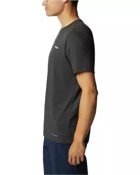 Футболка Columbia Tech Trail Graphic Tee, цвет Black Heather/Gemlines Graphic