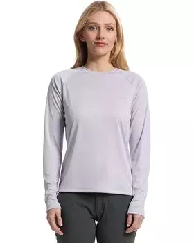 Футболка Columbia Tidal Tee II L/S, цвет Lavender Pearl/Hydrangea Logo