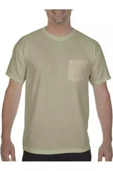 Футболка Comfort Colors Garment-Dyed Heavyweight Pocket, цвет sandstone