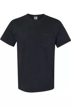 Футболка Comfort Colors Garment-Dyed Heavyweight Pocket, черный