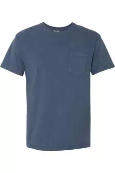 Футболка Comfort Colors Garment-Dyed Heavyweight Pocket, цвет midnight