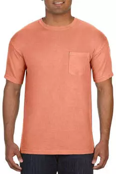 Футболка Comfort Colors Garment-Dyed Heavyweight Pocket, цвет terracotta