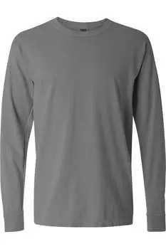 Футболка Comfort Colors Garment-Dyed Heavyweight с длинным рукавом, серый