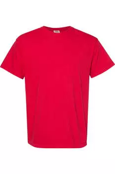 Футболка Comfort Colors, окрашенная в готовом виде, плотная, красный