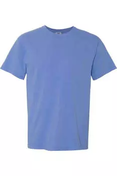 Футболка Comfort Colors, окрашенная в готовом виде, плотная, цвет mystic blue