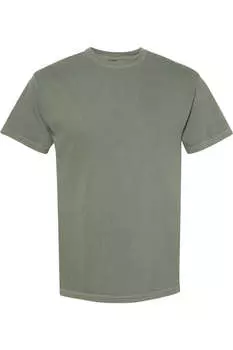 Футболка Comfort Colors, окрашенная в готовом виде, плотная, цвет moss
