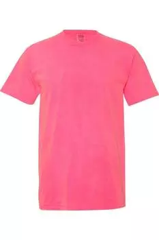 Футболка Comfort Colors, окрашенная в готовом виде, плотная, неоново-розовый