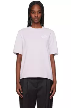 Футболка Comfort с надписью от руки Maison Kitsun Maison Kitsun, цвет soft mauve