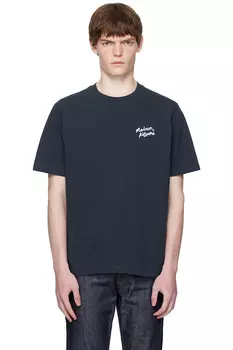 Футболка Comfort с надписью от руки Maison Kitsune Maison Kitsun, мультиколор