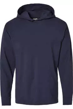 Футболка ComfortWash by Hanes Garment-Dyed Jersey с капюшоном и длинными рукавами, цвет anchor slate