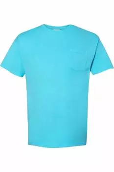 Футболка ComfortWash by Hanes Garment-Dyed Pocket, цвет freshwater