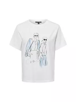 Футболка comma, экрю