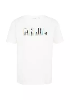 Футболка comma casual identity Shirt, белый