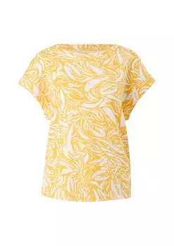 Футболка comma casual identity Shirt, желтый