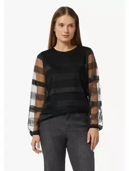 Футболка comma CI T-Shirt langarm, черный