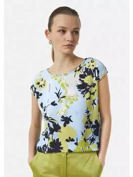 Футболка comma, цвет blau-gelb