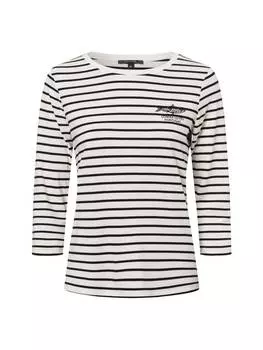 Футболка comma, цвет wei schwarz