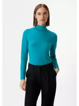 Футболка comma langarm, цвет petrol