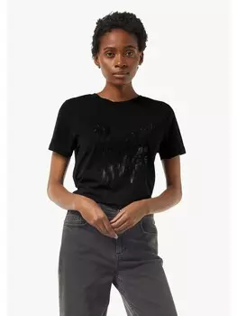 Футболка comma T-Shirt kurzarm, черный