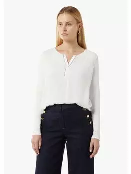 Футболка comma T-Shirt langarm, белый