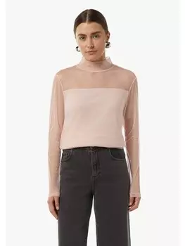 Футболка comma T-Shirt langarm, розовый